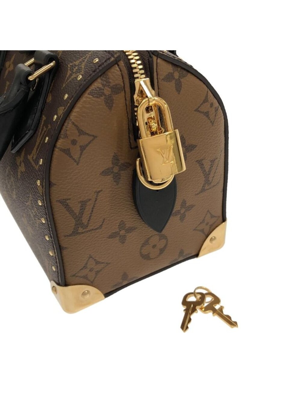 Louis Vuitton Monogram Reverse Speedy Trunk 20 cm Boston Bag - Picture 4 of 9